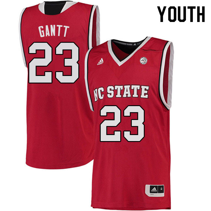 Youth #23 Greg Gantt NC State Wolfpack College Basketball Jerseys Sale-Red